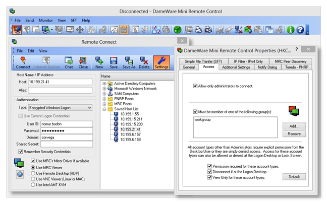 Windows Remote Desktop Control Software | SolarWinds Dameware