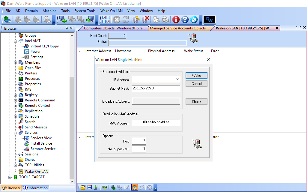 Remote Management Intel vPro Technology with AMT Dameware
