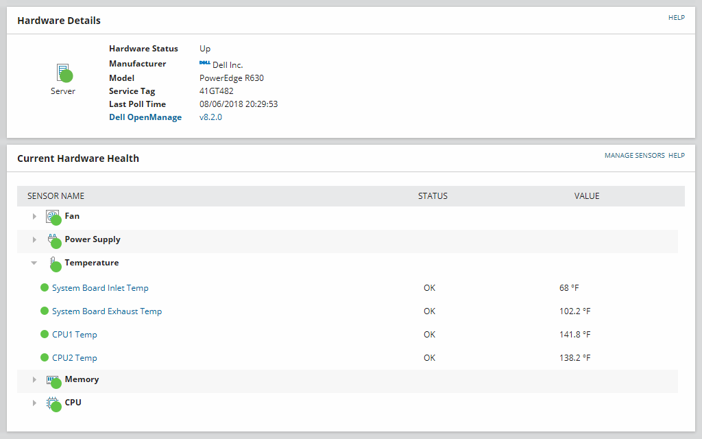 Hardware Monitor Server Hardware Monitoring Software SolarWinds