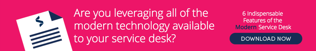 Download Six Indispensable Features of the Modern Service Desk whitepaper