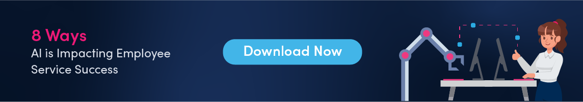8 Ways AI is Impacting Employee Service Success infographic download