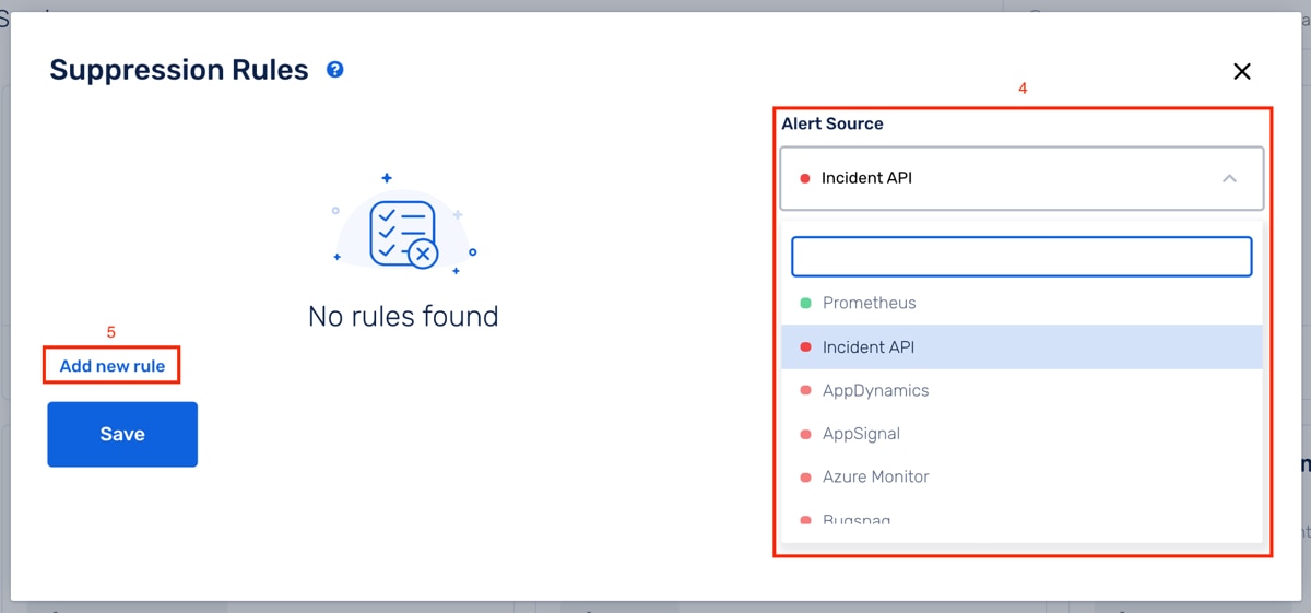 Alert Suppression Rules
