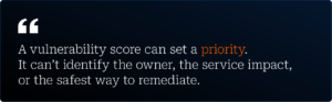 Pull quote about security scoring